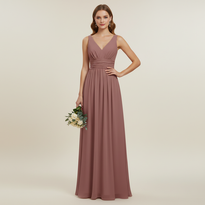 Elegant V-Neck Maxi Dress | Women's Summer Formal Dress