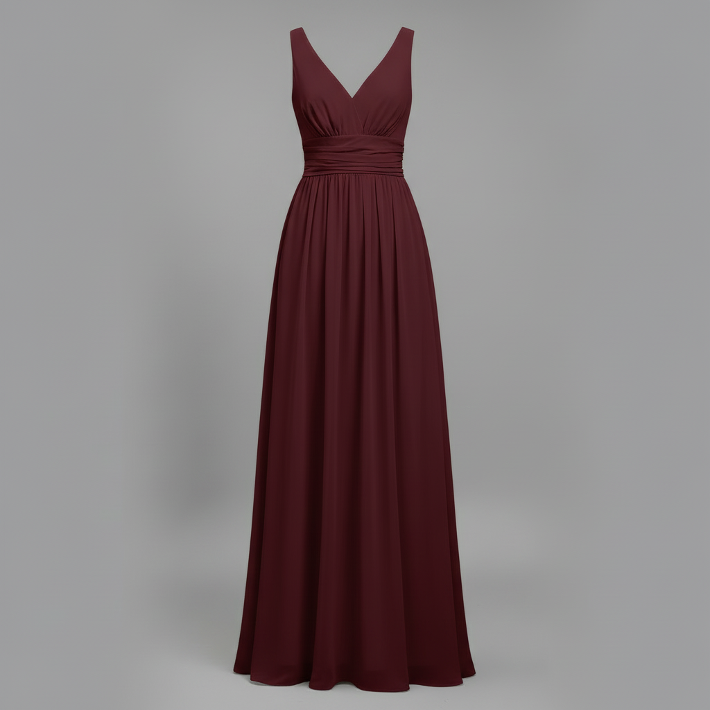 Elegant V-Neck Maxi Dress | Women's Summer Formal Dress