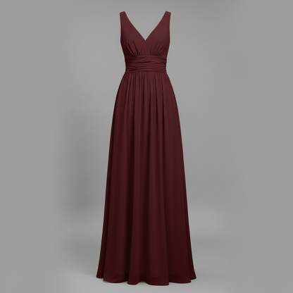 Elegant V-Neck Maxi Dress | Women's Summer Formal Dress