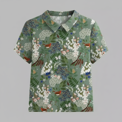 Vintage Floral Blouse | Women's Blouse for Summer