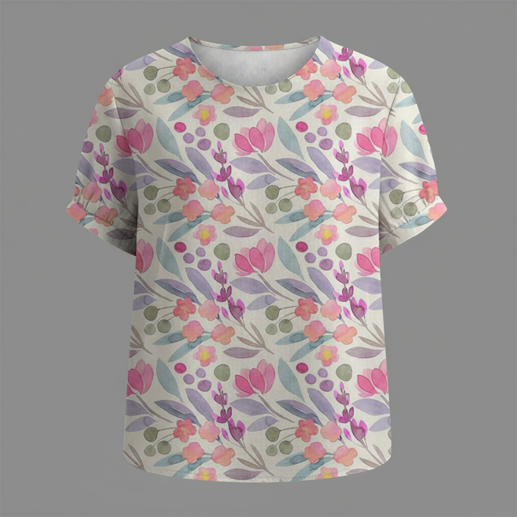 Vintage Floral Blouse | Women's Blouse for Summer