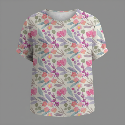 Vintage Floral Blouse | Women's Blouse for Summer