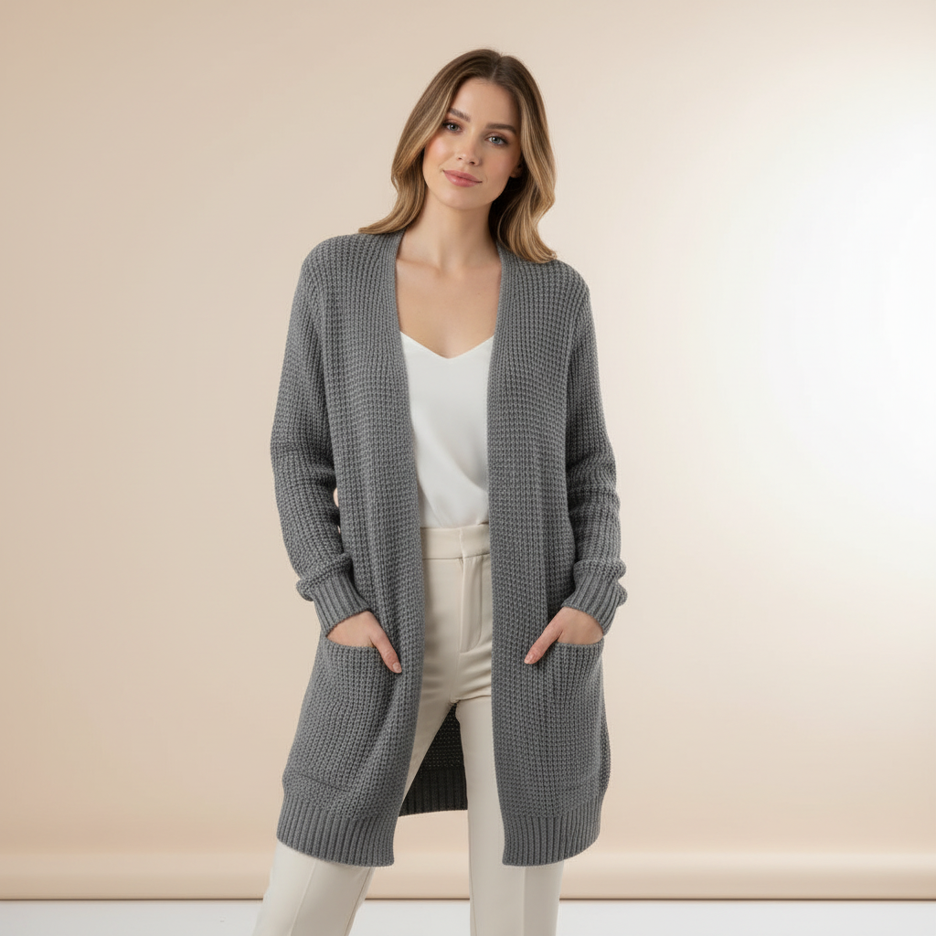 Cozy Black Long Cardigan | Women's Cardigan Sweater