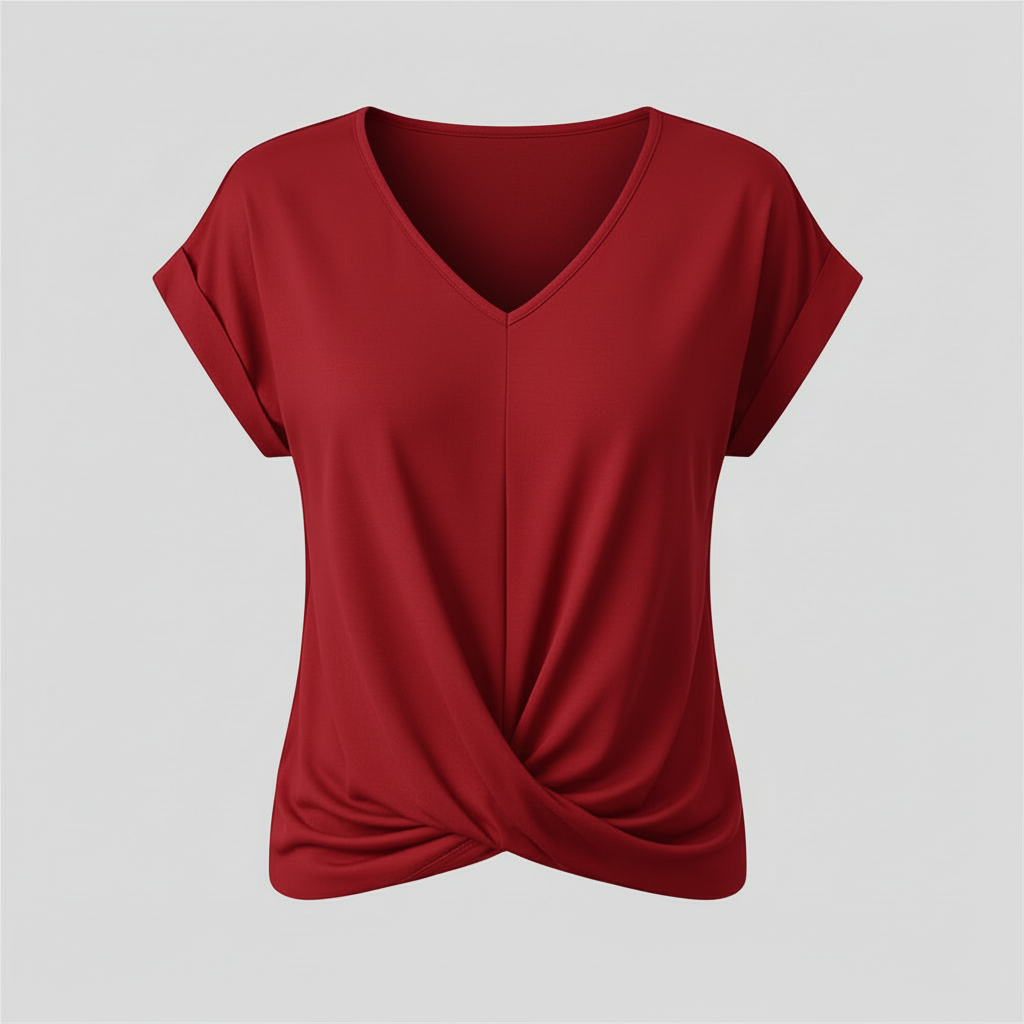Flattering V-Neck Women's Top | Casual Blouses for Women