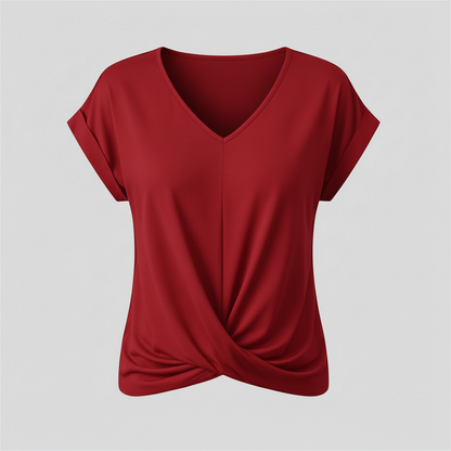 Flattering V-Neck Women's Top | Casual Blouses for Women