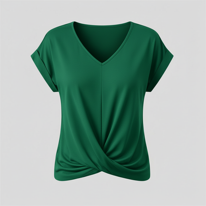 Flattering V-Neck Women's Top | Casual Blouses for Women