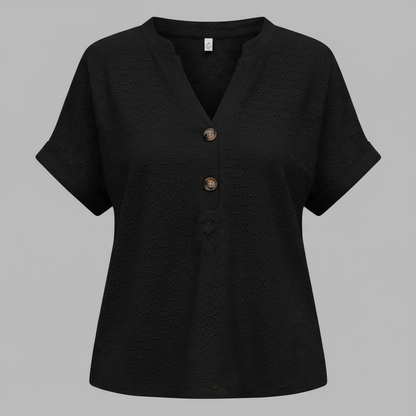 Women's V-Neck Short Sleeve Top | Going Out Tops